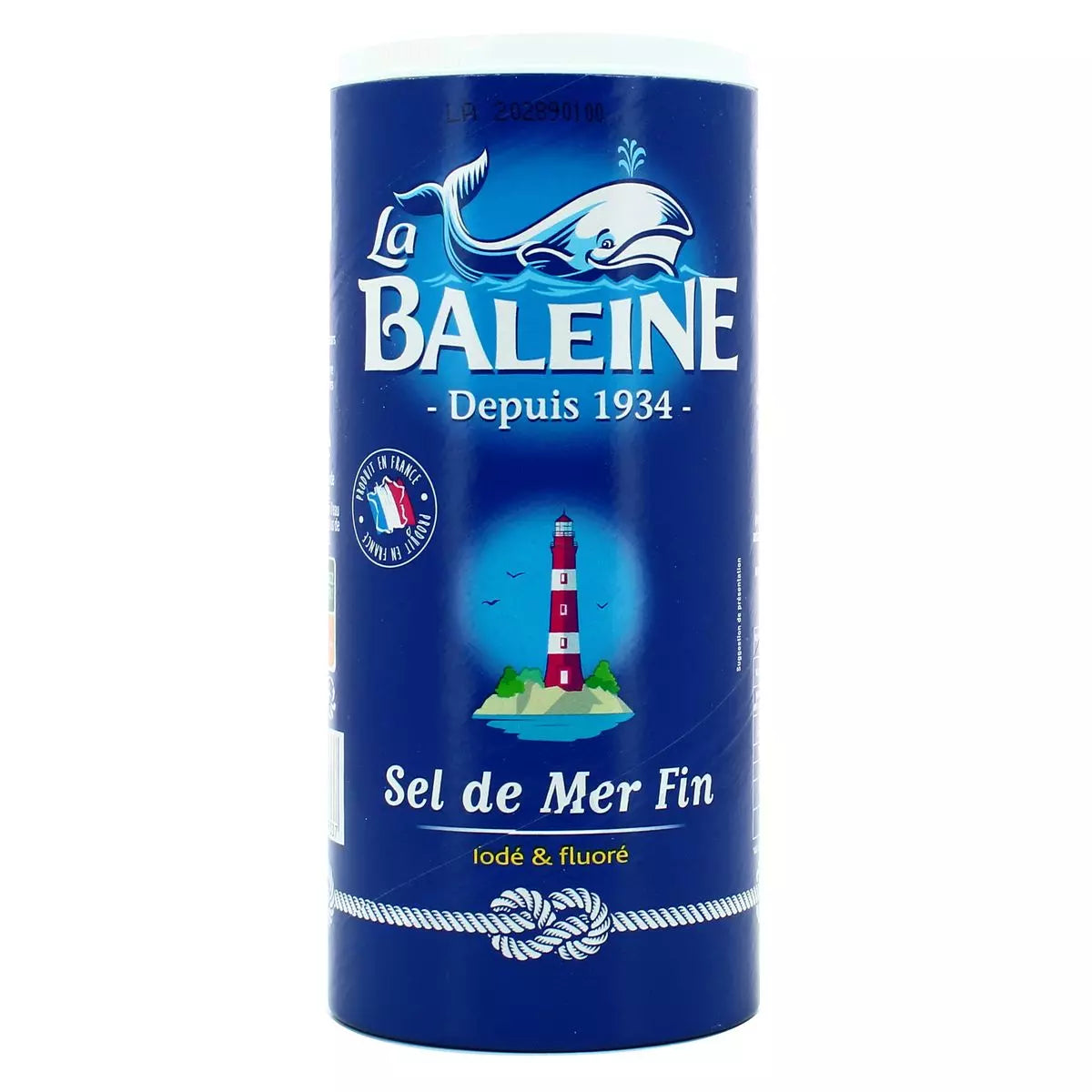 LA BALEINE - SEL FIN IODE ET FLUORE Boite de 550g