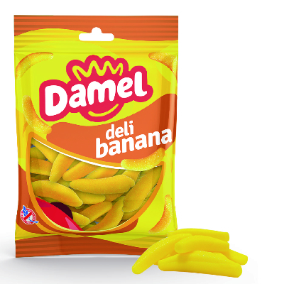 DAMEL - Banane Sachet 80gr x 12unis halal boite 12 pièces
