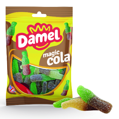 DAMEL - Bouteille Cola Acide Sachet 80gr halal boite 12 pièces