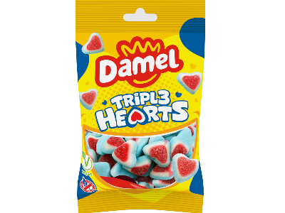 DAMEL - Triple Coeur Sachet 80gr halal boite 12 pièces