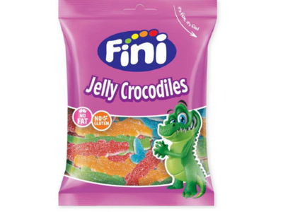FINI halal SACHET Crocodiles sucré 90 gr boite 12 pièces