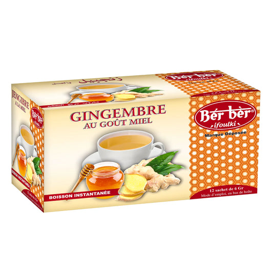 Thé BER BER Gingembre au goût du miel - Boisson instantanée