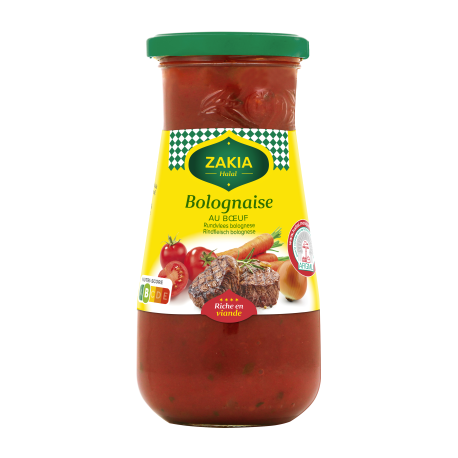 SAUCE HALAL BOLOGNAISE - 400G - ZAKIA