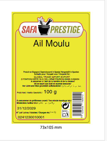 SAFA PRESTIGE Ail moulu 100g