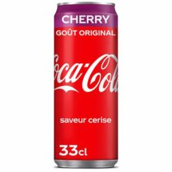 Coca-Cola Cherry - saveur cerise - canette de 33 cl - pack de 24