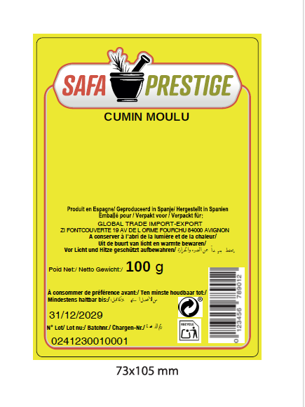 SAFA PRESTIGE cumin moulu 100g