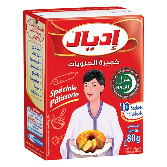 La levure pâtissière Idéal 10 sachets 80g