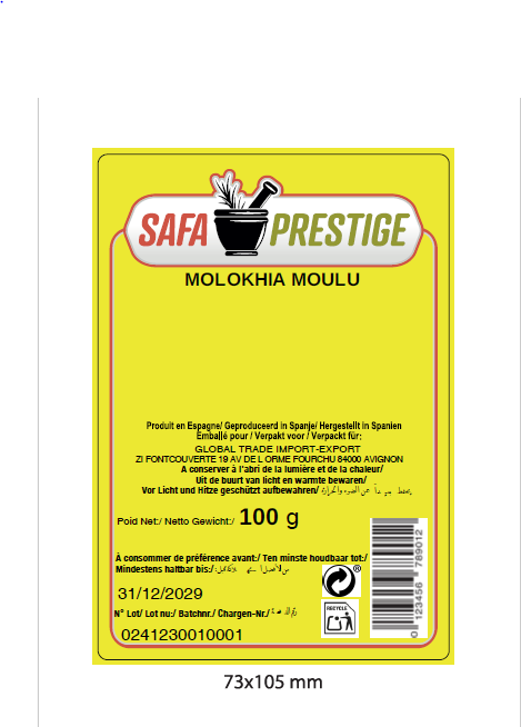 SAFA PRESTIGE molokhia moulu 100g