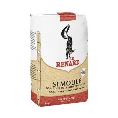 Semoule Moyenne LE RENARD 1 KG
